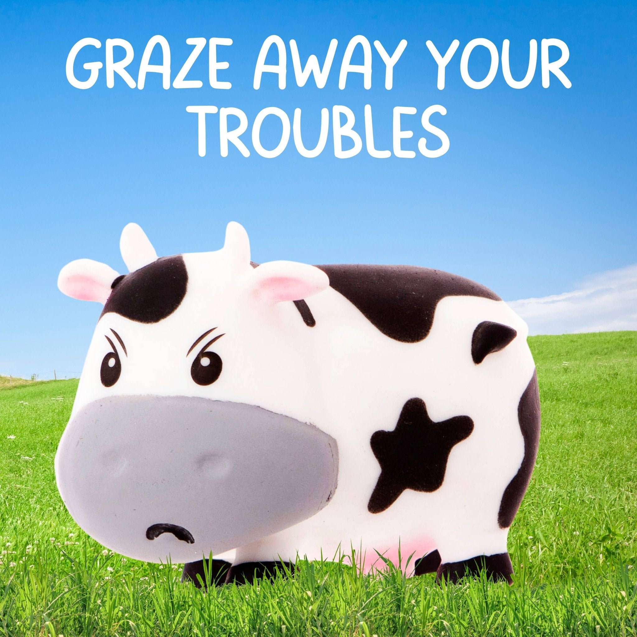 Moody Cow Stress Toy - Novelty Christmas Stocking Stuffers - Foxy’s