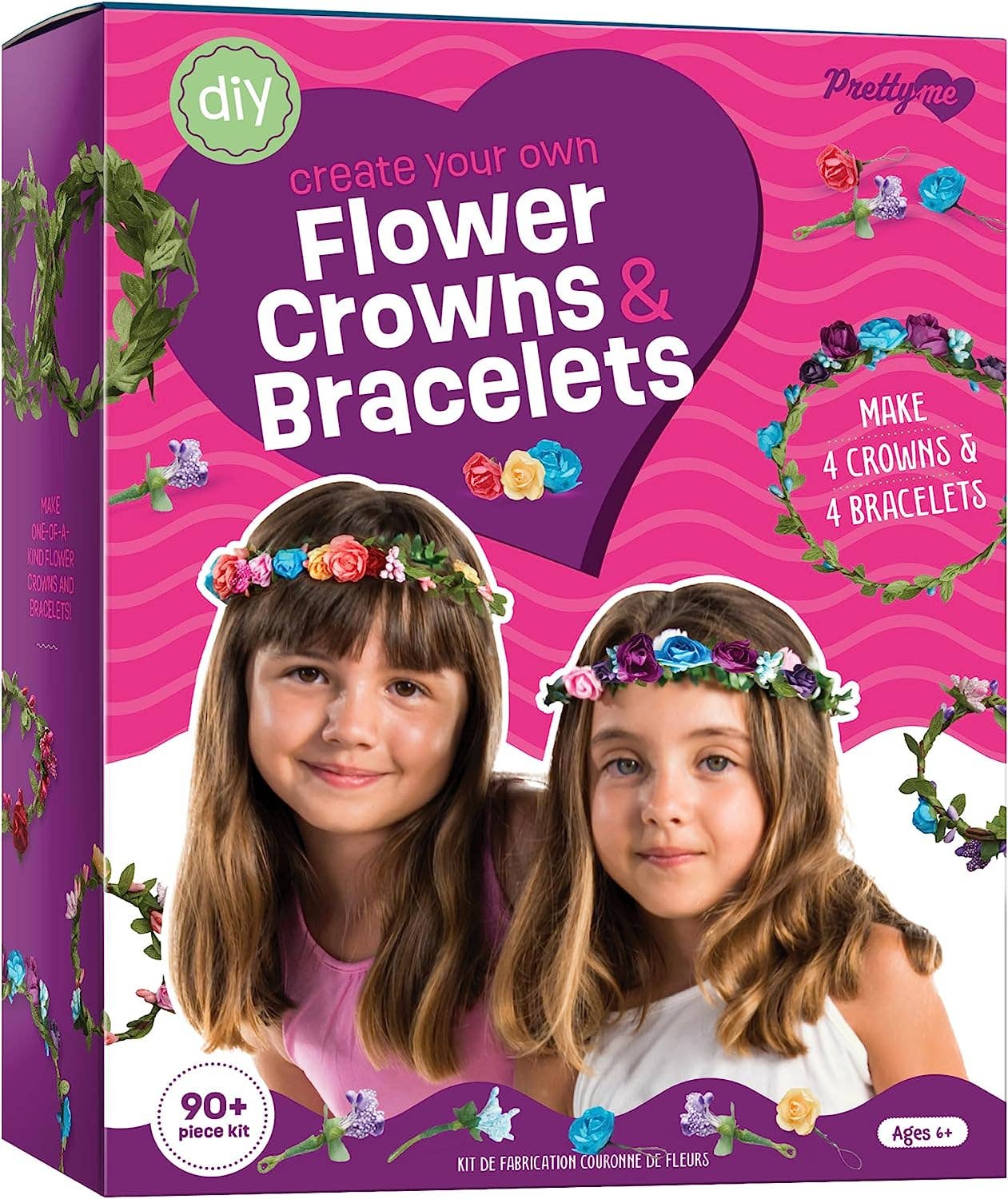 Flower Crowns & Bracelet Making Kit for Girls - Foxy’s