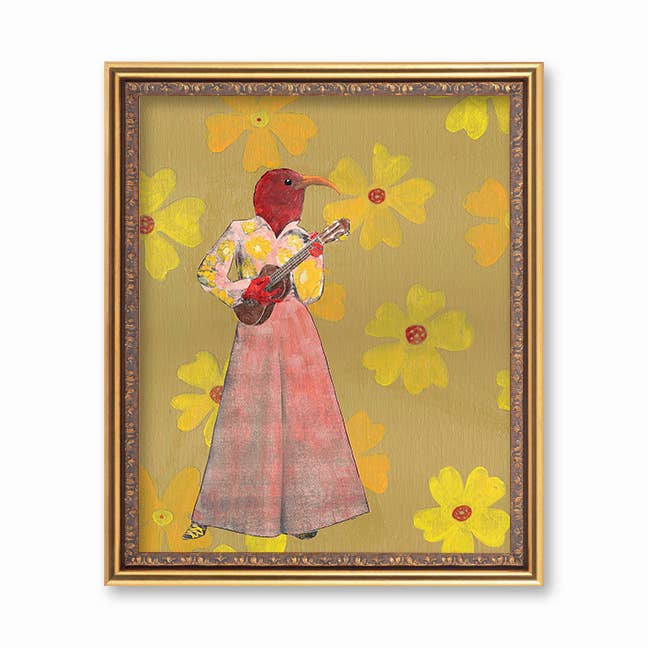 Ukulele Bird 8x10" Art Print - Foxy’s