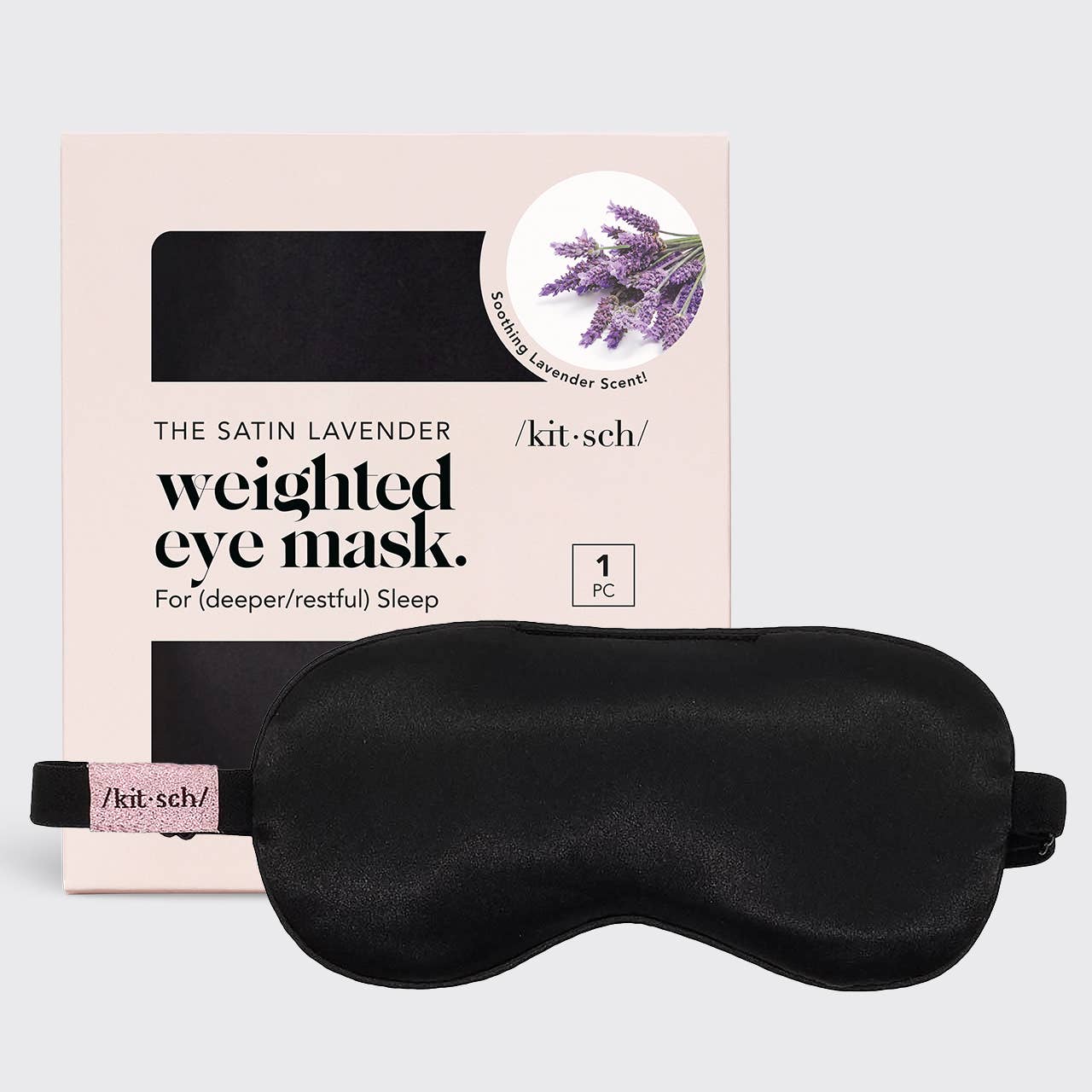 The Lavender Weighted Satin Eye Mask - Foxy’s