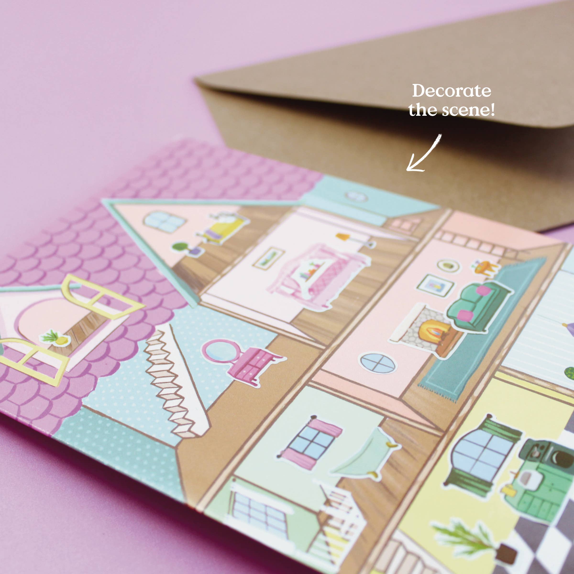 Sticker Scene Card - Dollhouse - Foxy’s