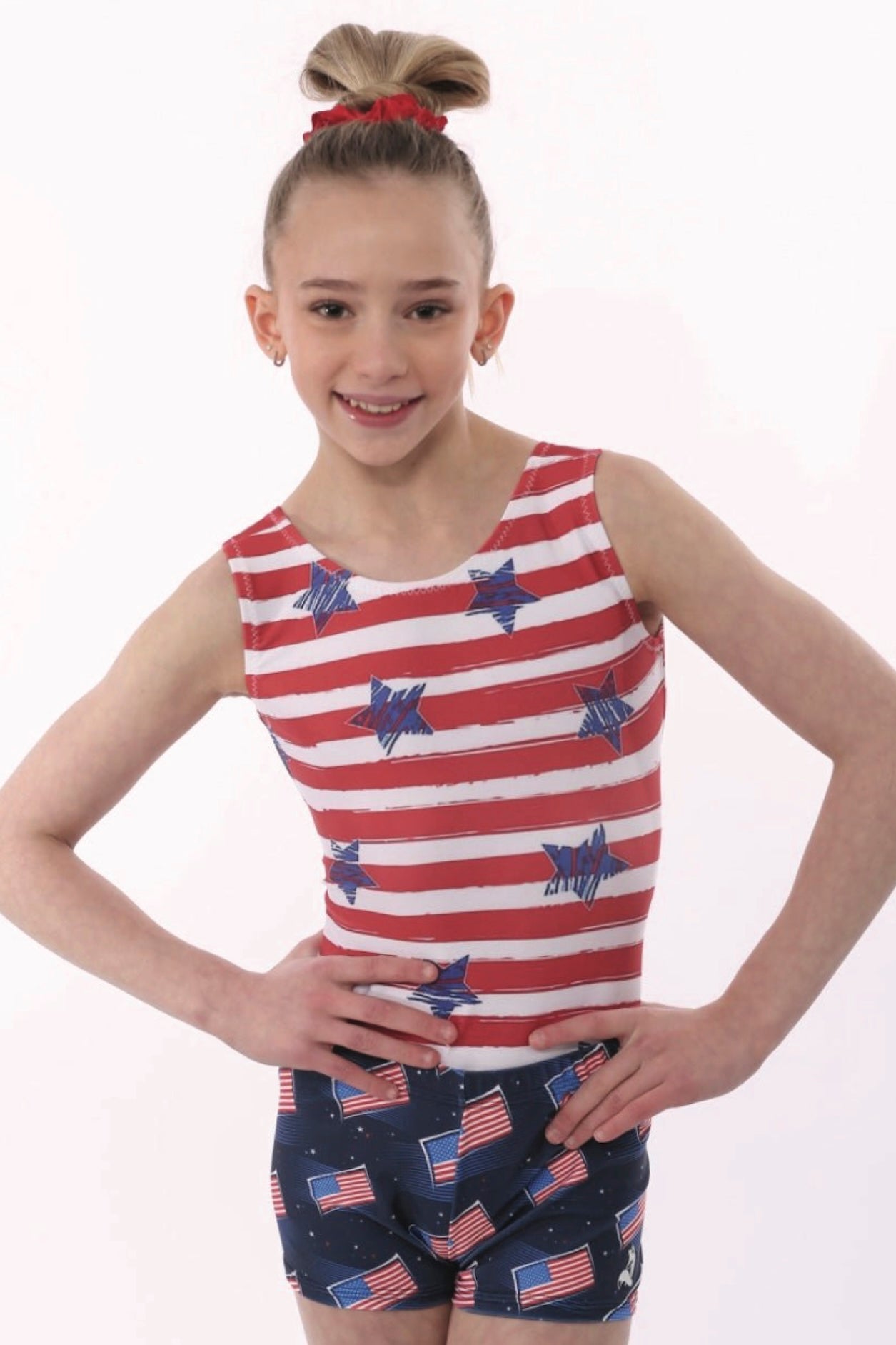 Americano Gymnastics Leotard Set | Stars & Stripes | Foxy's Leos - Foxy’s