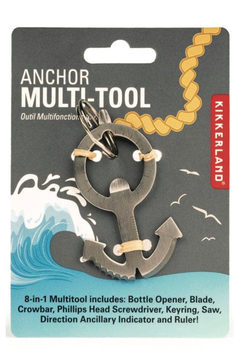 Anchor Multi - Tool - 9 - in - 1 Stainless Steel Pocket Tool | Foxy's - Foxy’s