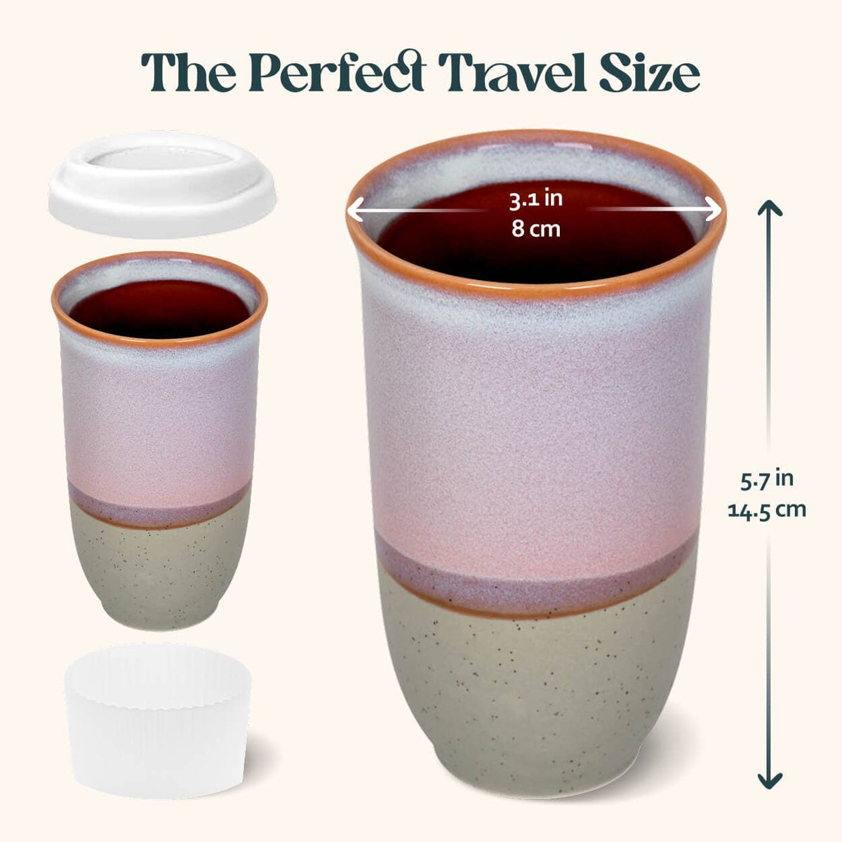 Horizon Ceramic Travel Mug – 16oz - Christmas Gifts