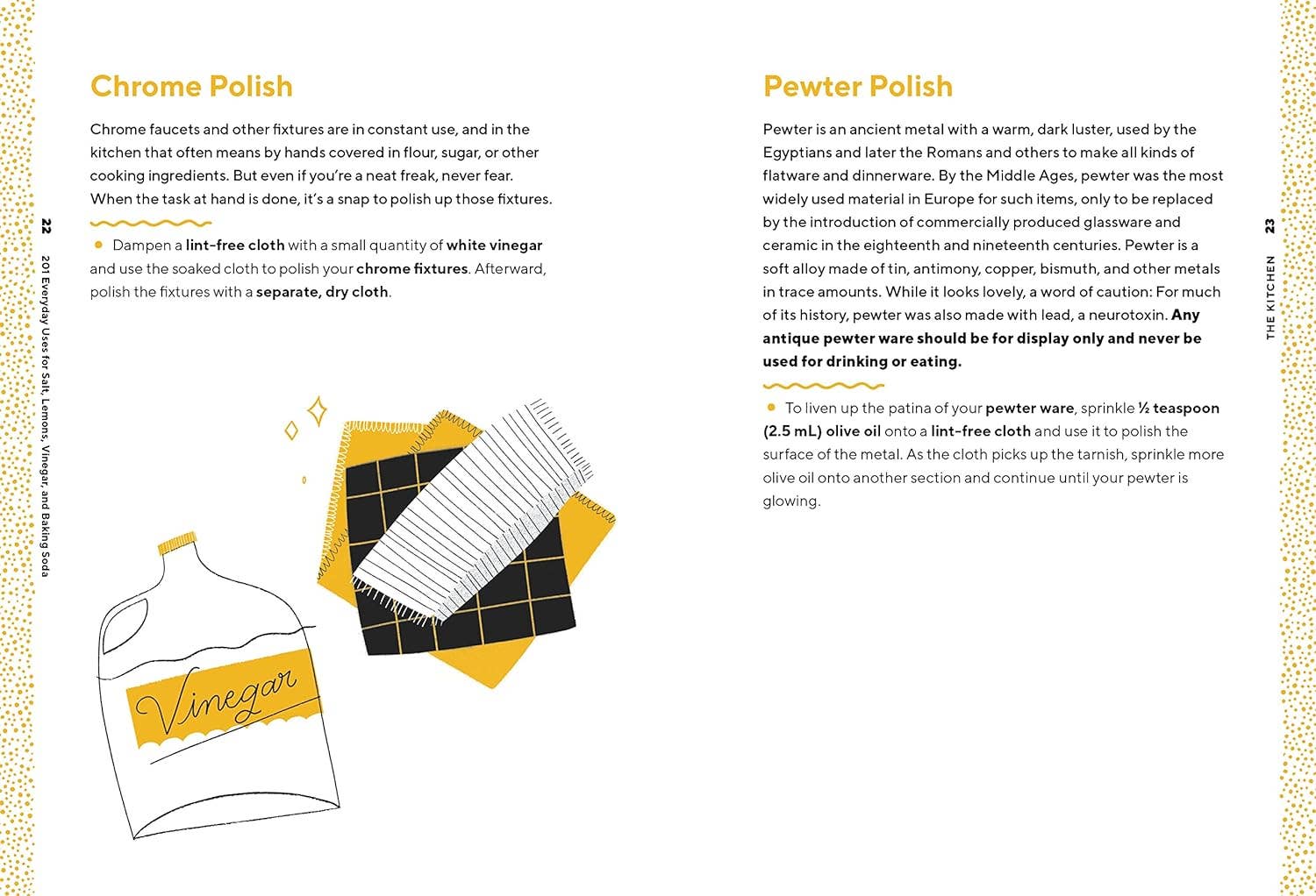 201 Everyday Uses for Salt, Lemons, Vinegar, and Baking Soda Book - Foxy’s