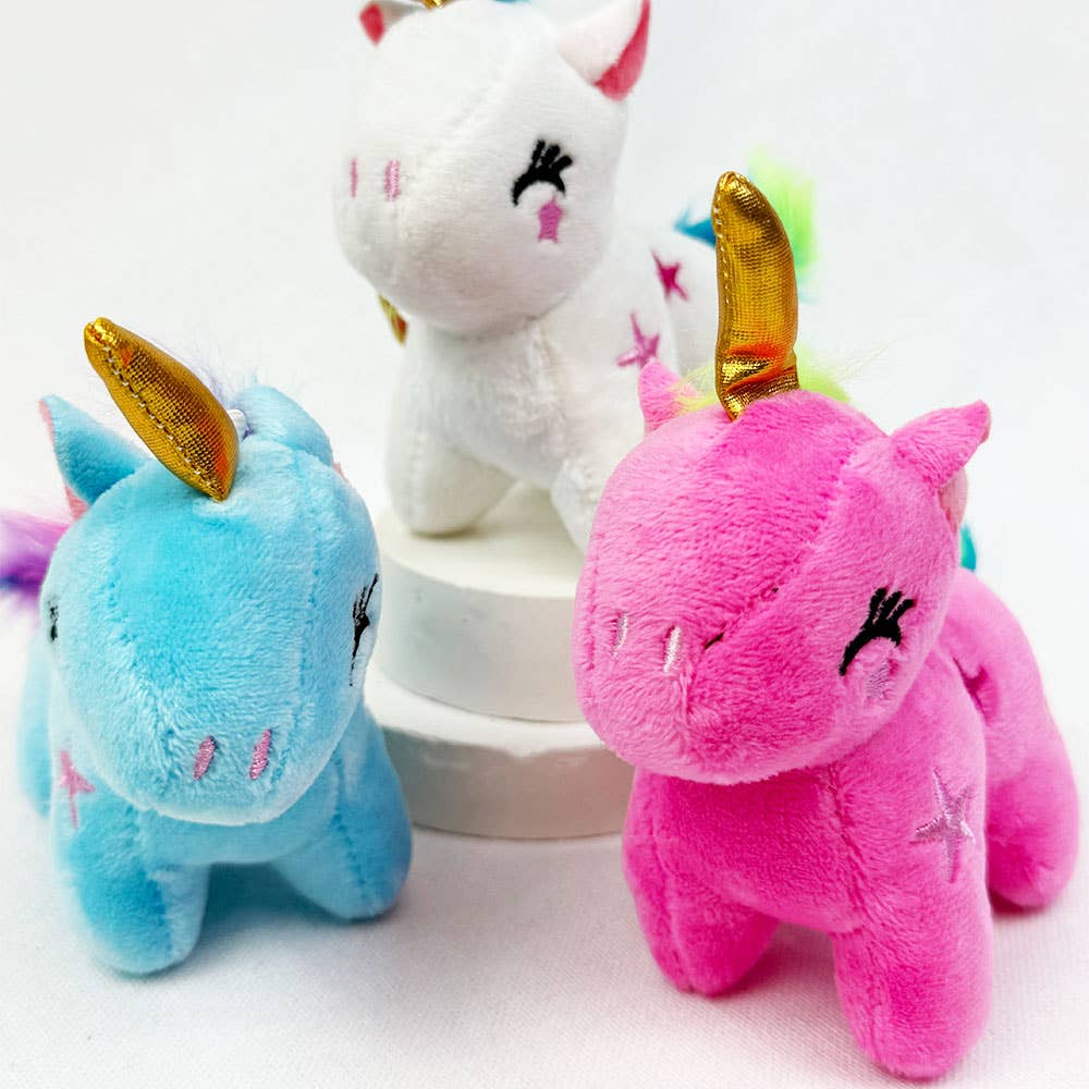 Cute Mystery Unicorn Plushie Key Chain - Foxy’s
