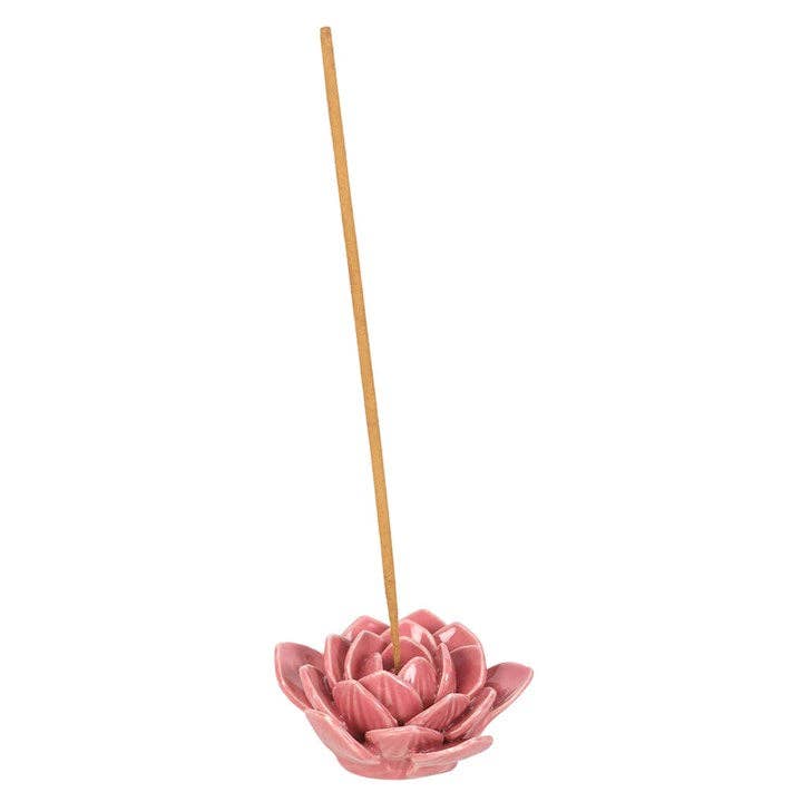 Pink Water Lily Incense Stick Holder - Foxy’s