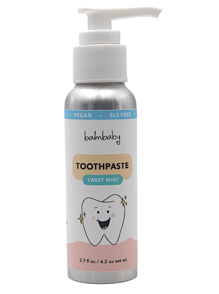 Balm Baby - All Natural Kids Toothpaste - w/ Pump - Foxy’s