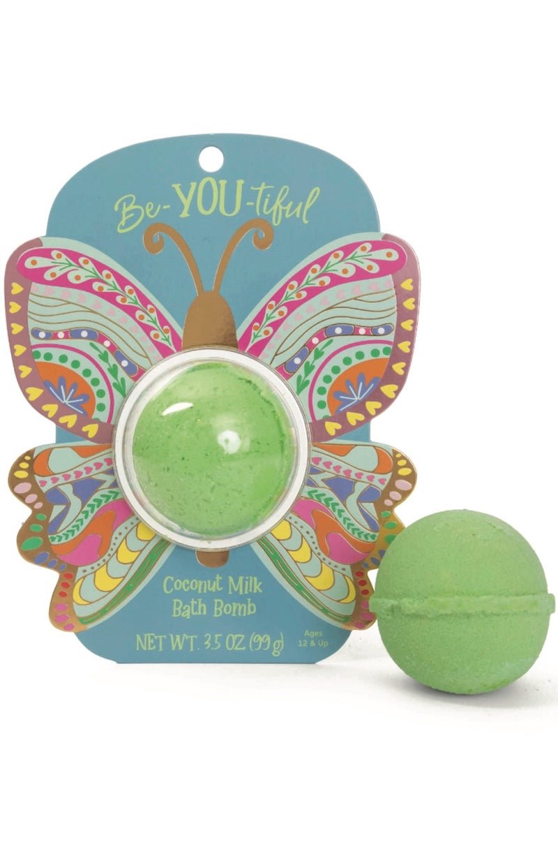 BeYOUtiful Butterfly Bath Bomb - Pineapple Coconut Scent - Foxy's Leotards - Foxy’s