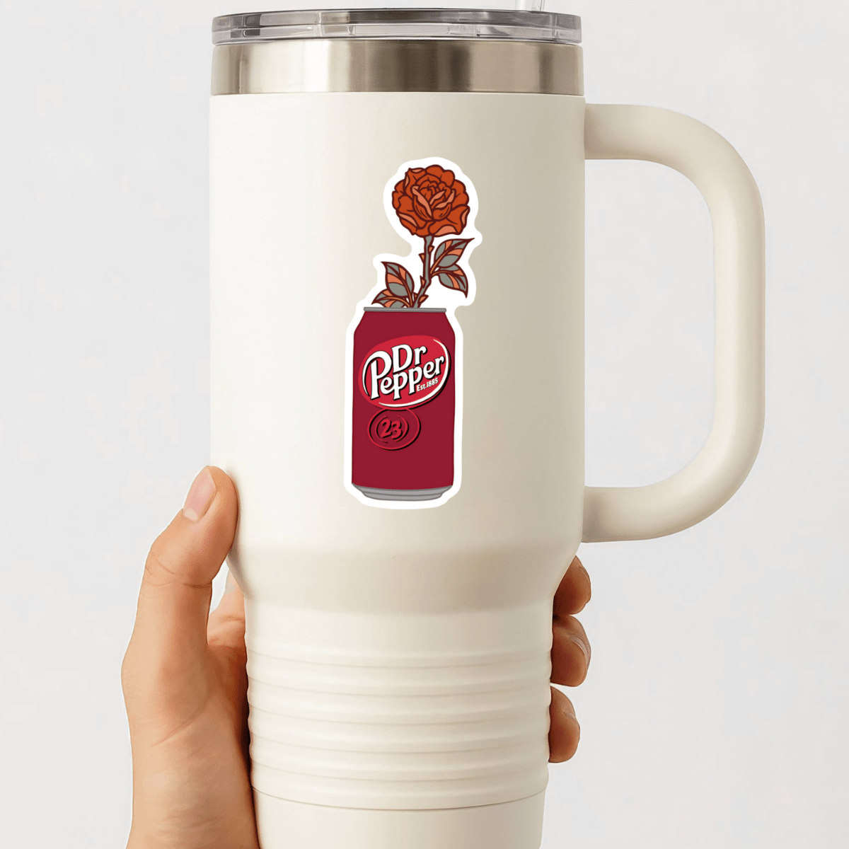 Dr Pepper Flower Sticker - Foxy’s