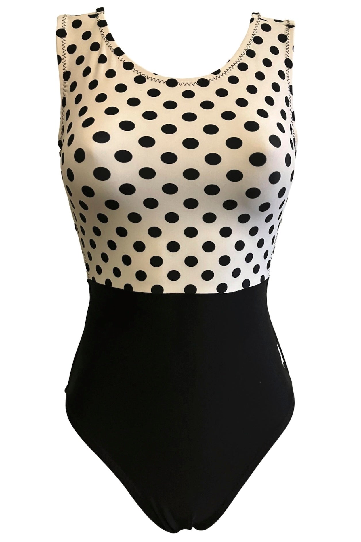 Two - Tone Polka Dot Gymnastics Leotard | Foxy's Leos | Made in USA - Foxy’s