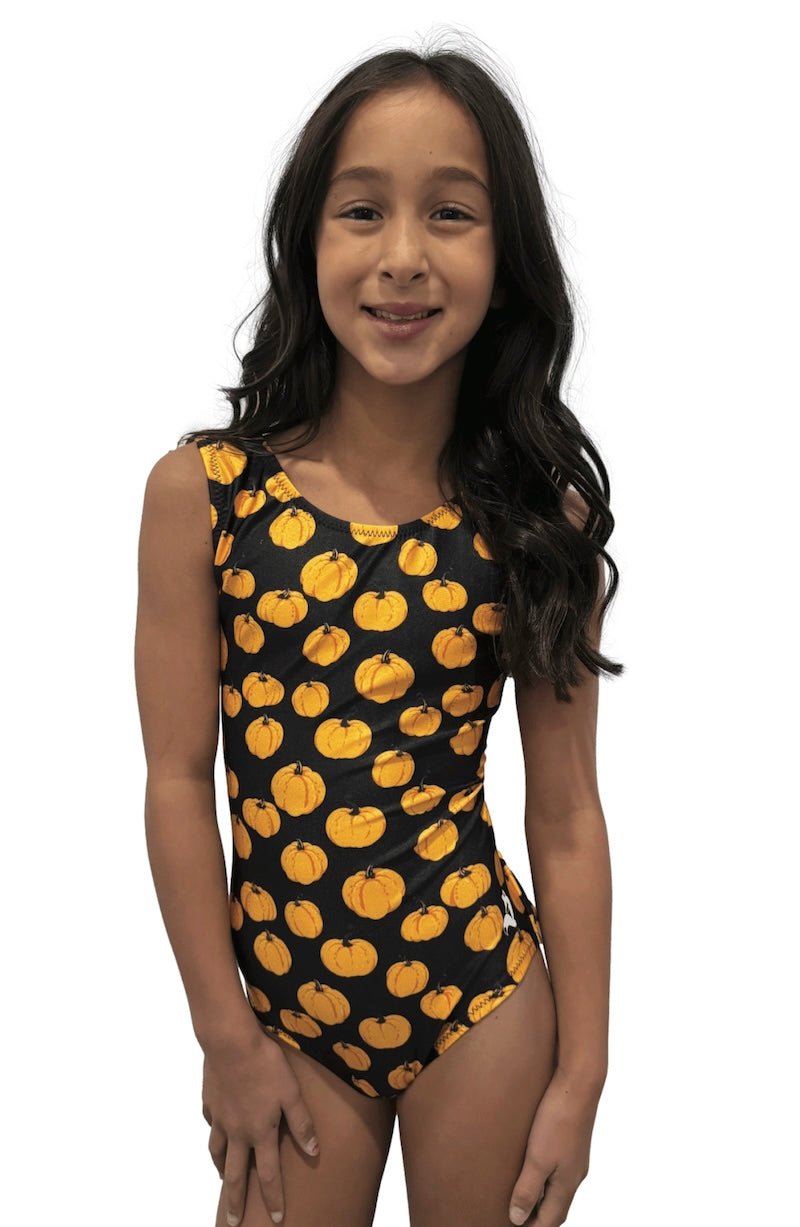 Pumpk'n Party Patch Halloween & Fall Theme Leotard - Foxy’s