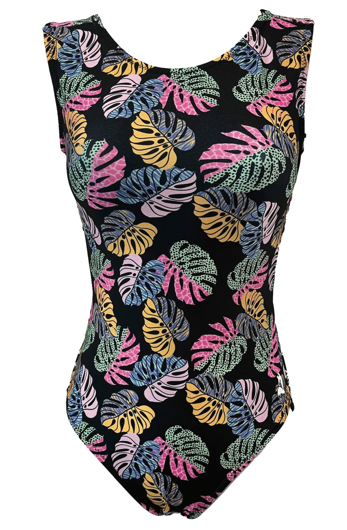 Neon Palm Leotard for Girls Gymnastics & Dance Practice - Foxy’s