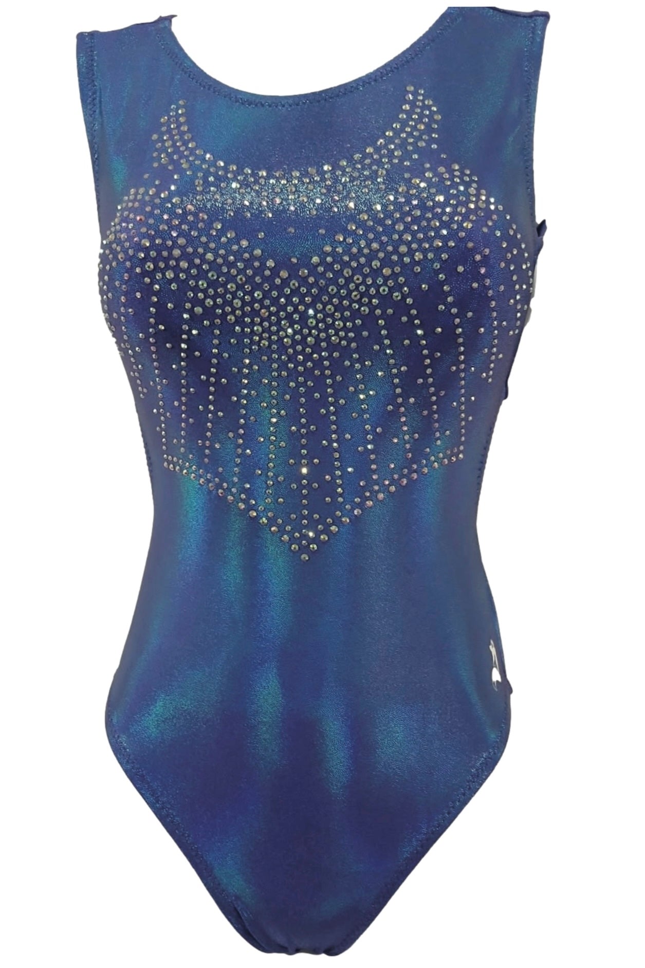 Mystique Blue BLING Leotard - Foxy’s