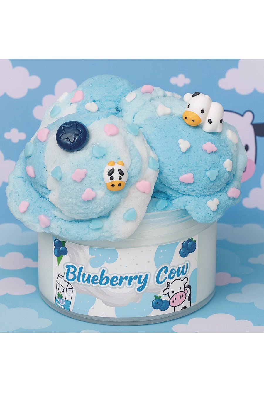Blueberry Cow Ice Cream Slime - Foxy’s