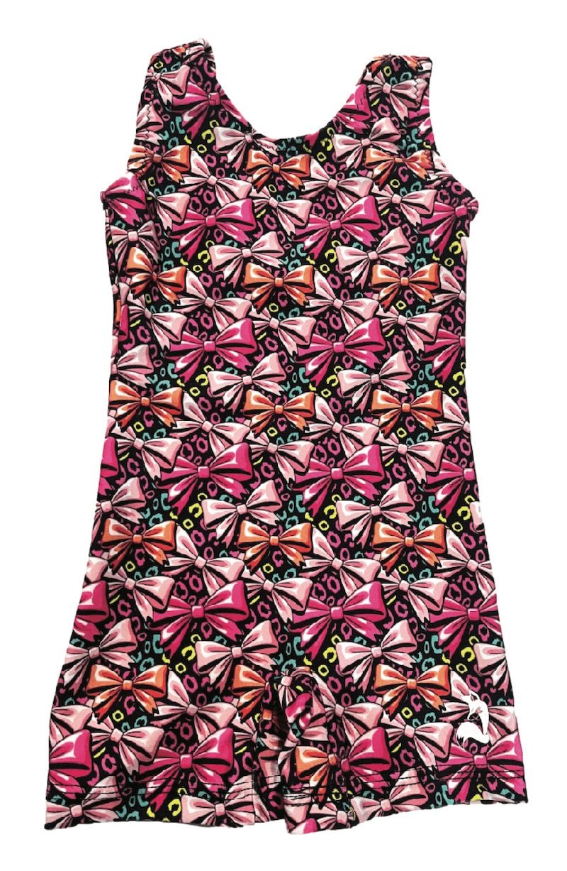Bravo Bow Unitard for Girls Gymnastics, Dance, and More - Foxy’s