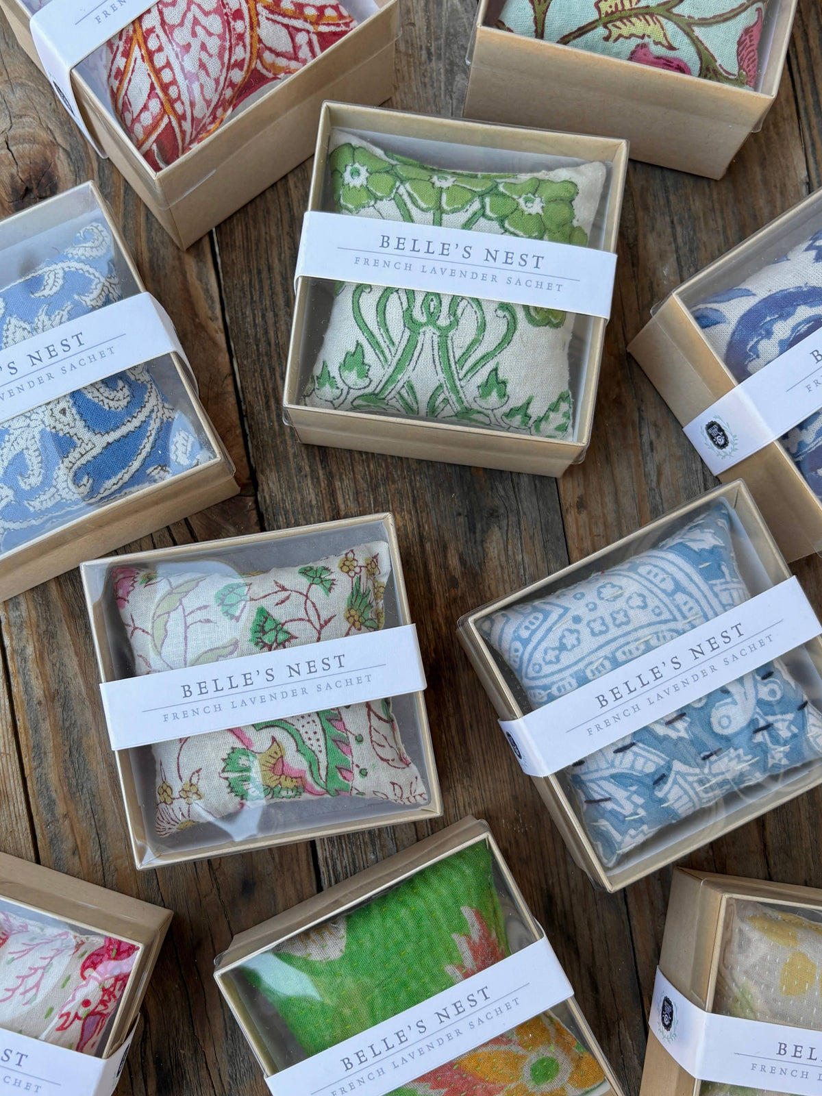 Assorted Boxed Square Lavender Sachet