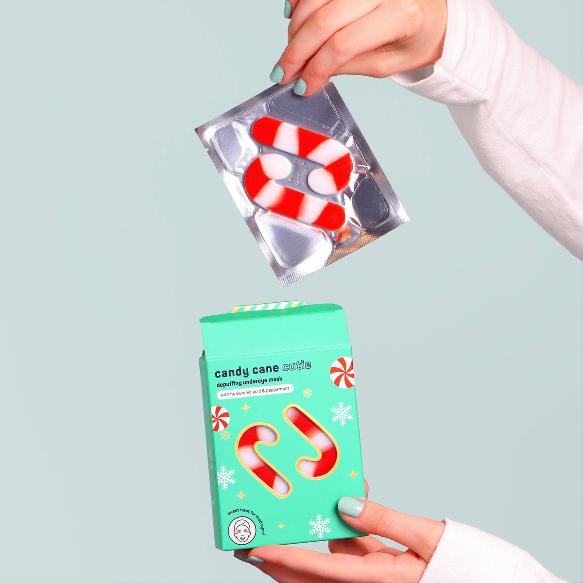 Christmas Holiday Candy Cane Cutie Undereye Patches | 8 Pk
