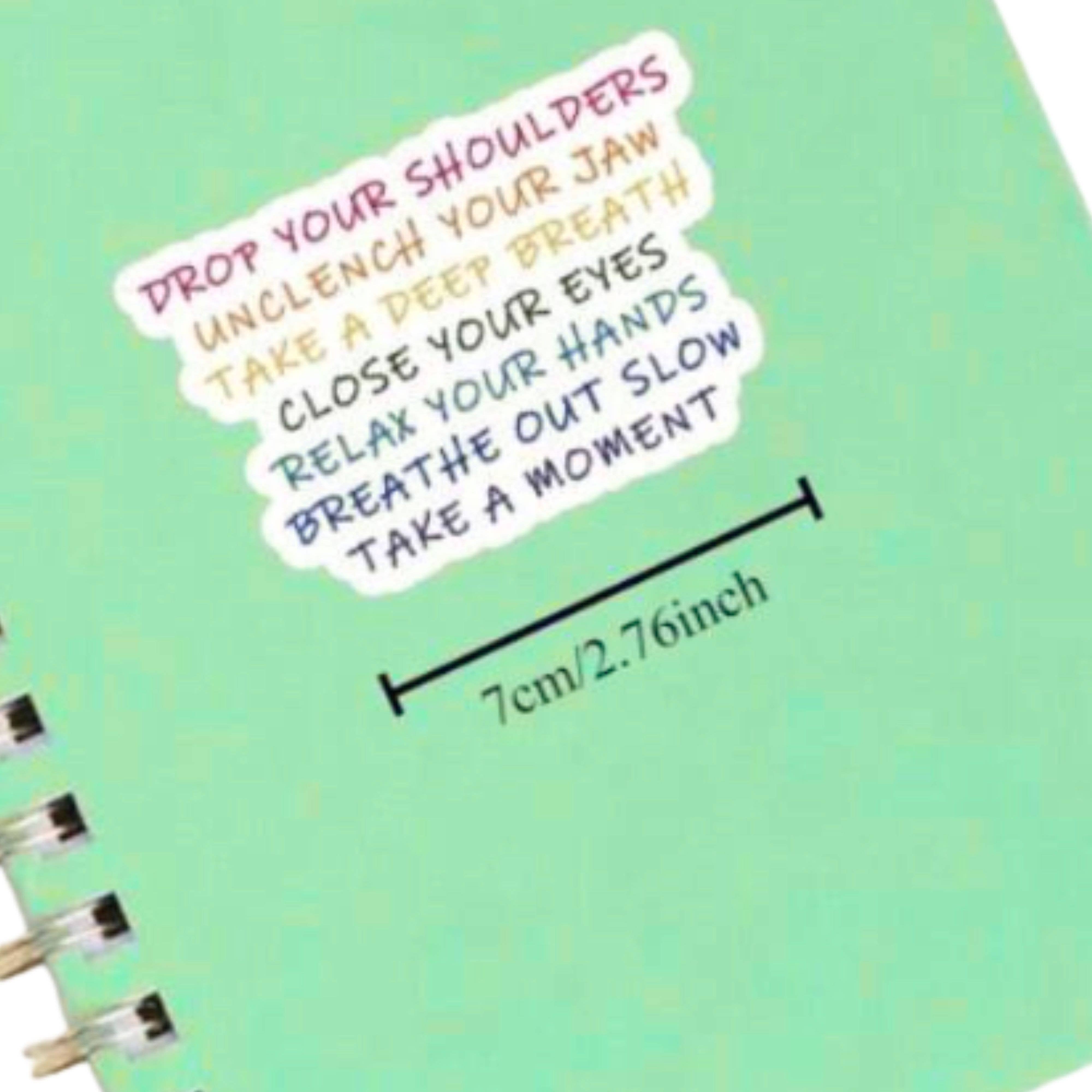 Mindful Reminder Sticker – Stress Relief Quote