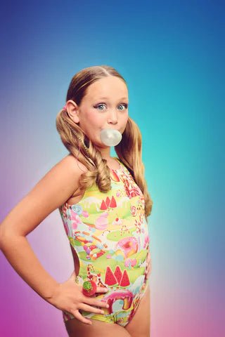 Candyworld Gymnastics Leotard - Fun & Colorful Foxy's Leo - Foxy’s