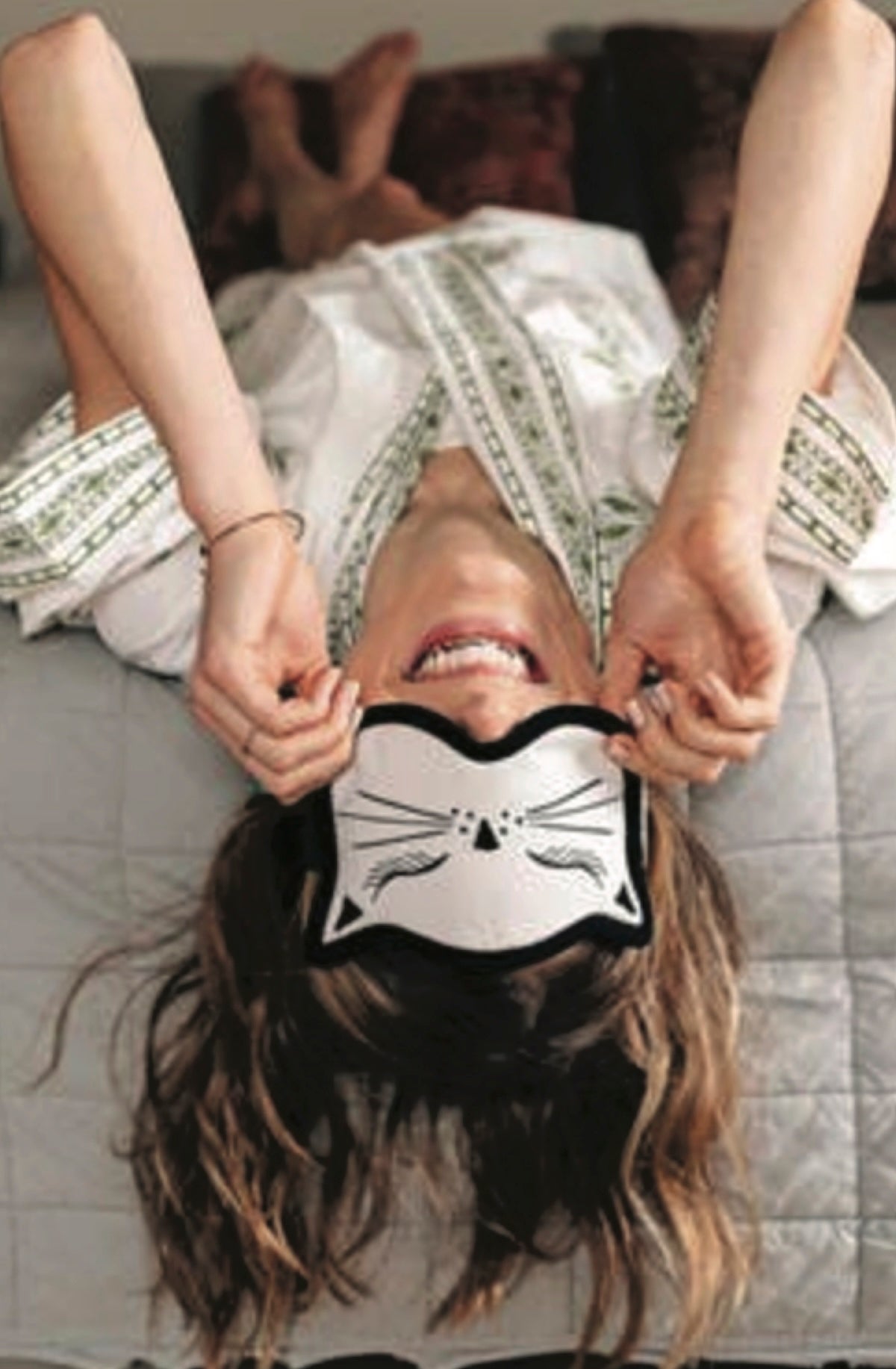Cat Nap Velvet Sleep Mask - Foxy’s