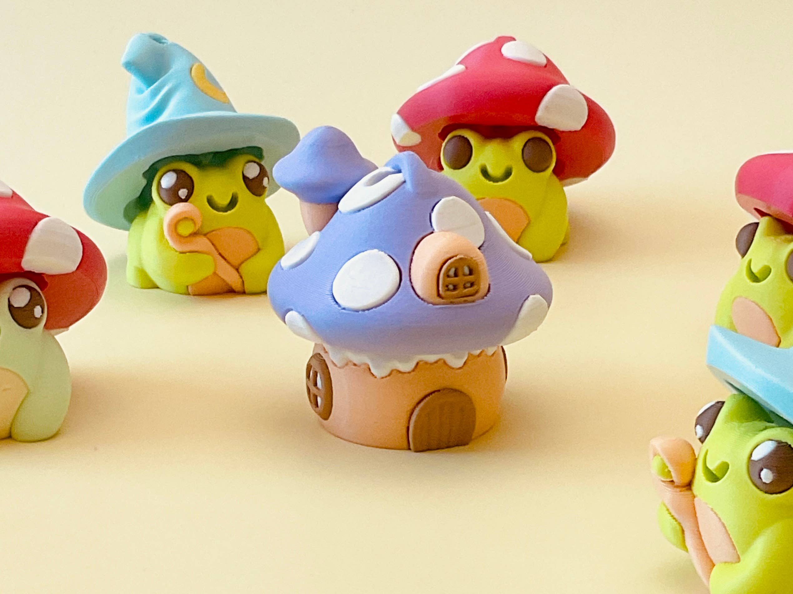 Magical Adorable Frog Clicker 3D Printed Fidget Keychain - Foxy’s