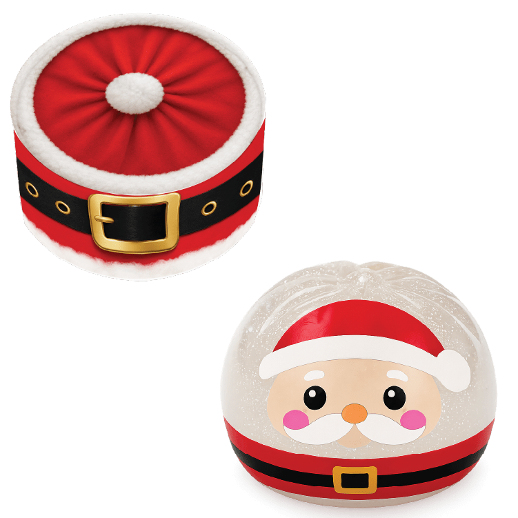 Fun Doh Christmas Dumpling Squishy Toy 12pc Holiday Display - Foxy’s