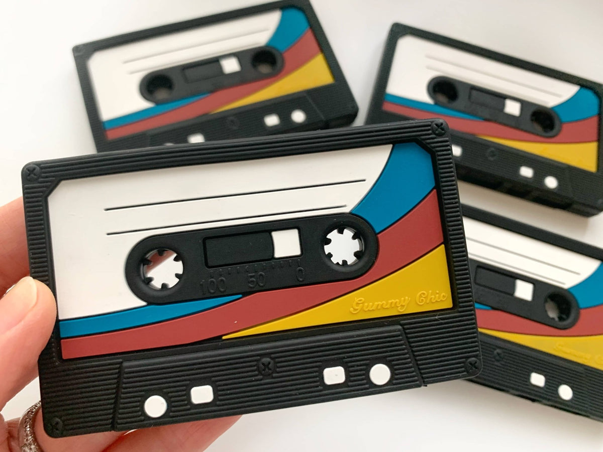 Cassette Tape Silicone Teether | Nostalgia Unique Baby Gift - Foxy’s