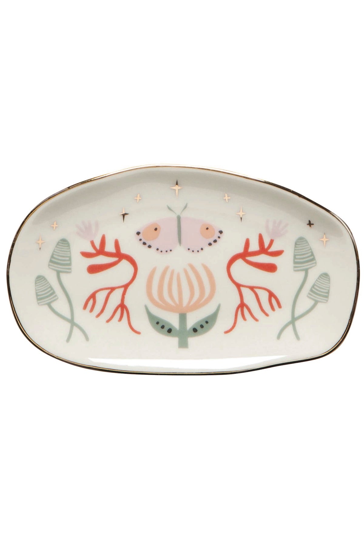 Danica Studio Far And Away Oval Shaped Ceramic Trinket Tray - Foxy’s