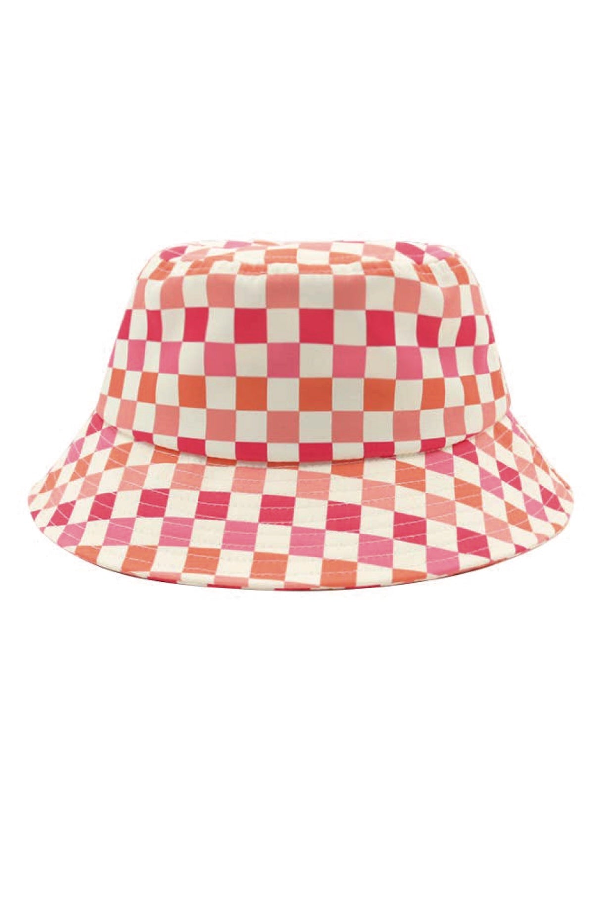 Checker Summer Bucket Floppy Hat for Kids Teens Women - Foxy’s