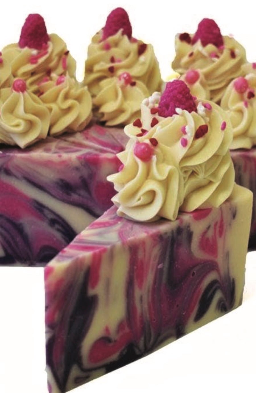Black Raspberry Vanilla Soap Cake Slice - Foxy’s