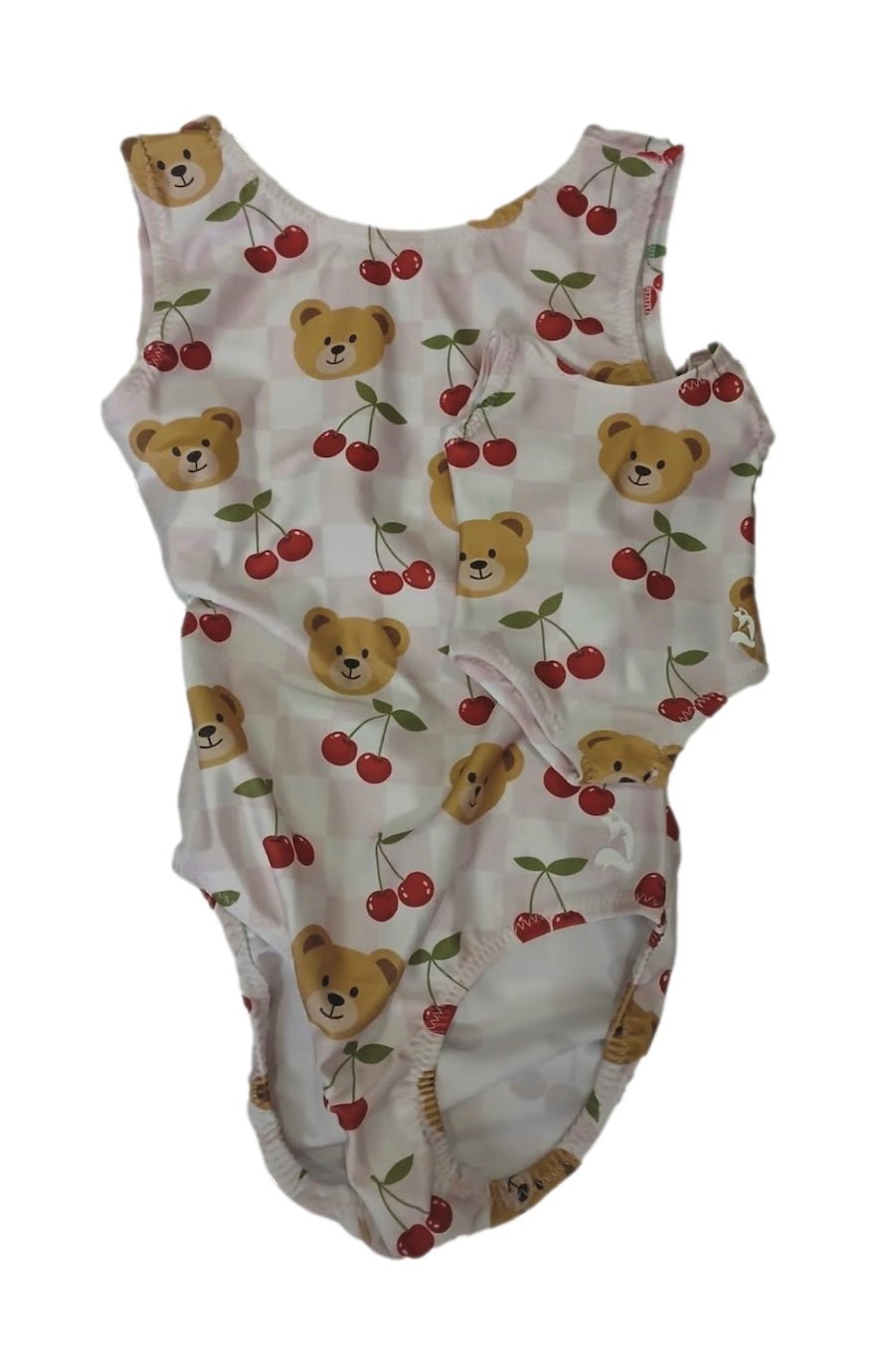 Cherry Teddy Leotard & Matching Doll Set for Girls Gymnastics (Vice Versa Style) - Foxy’s