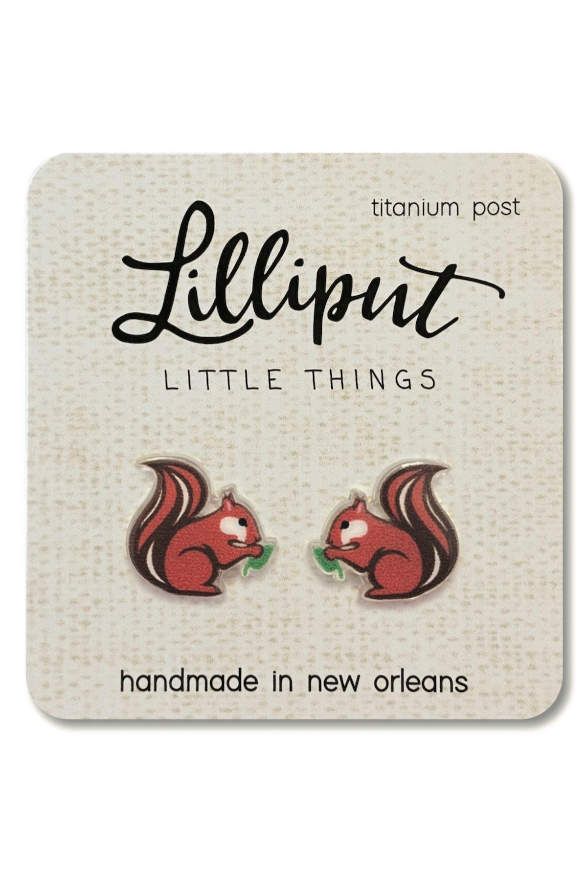 Red Squirrel Earrings // Fall Earrings - Foxy’s