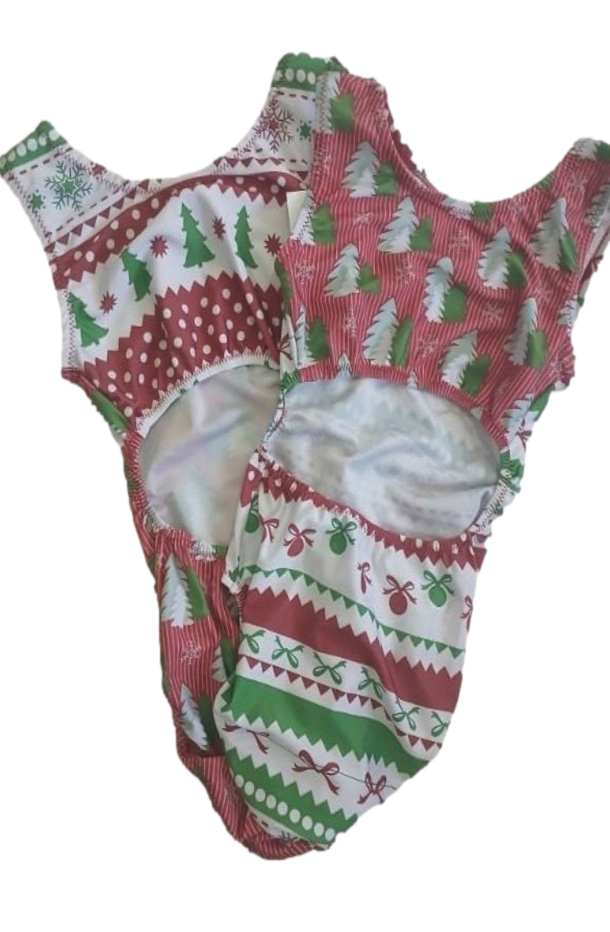 Holly Jolly Christmas Vice Versa Holiday Leotard (Choose Your Style) - Foxy’s