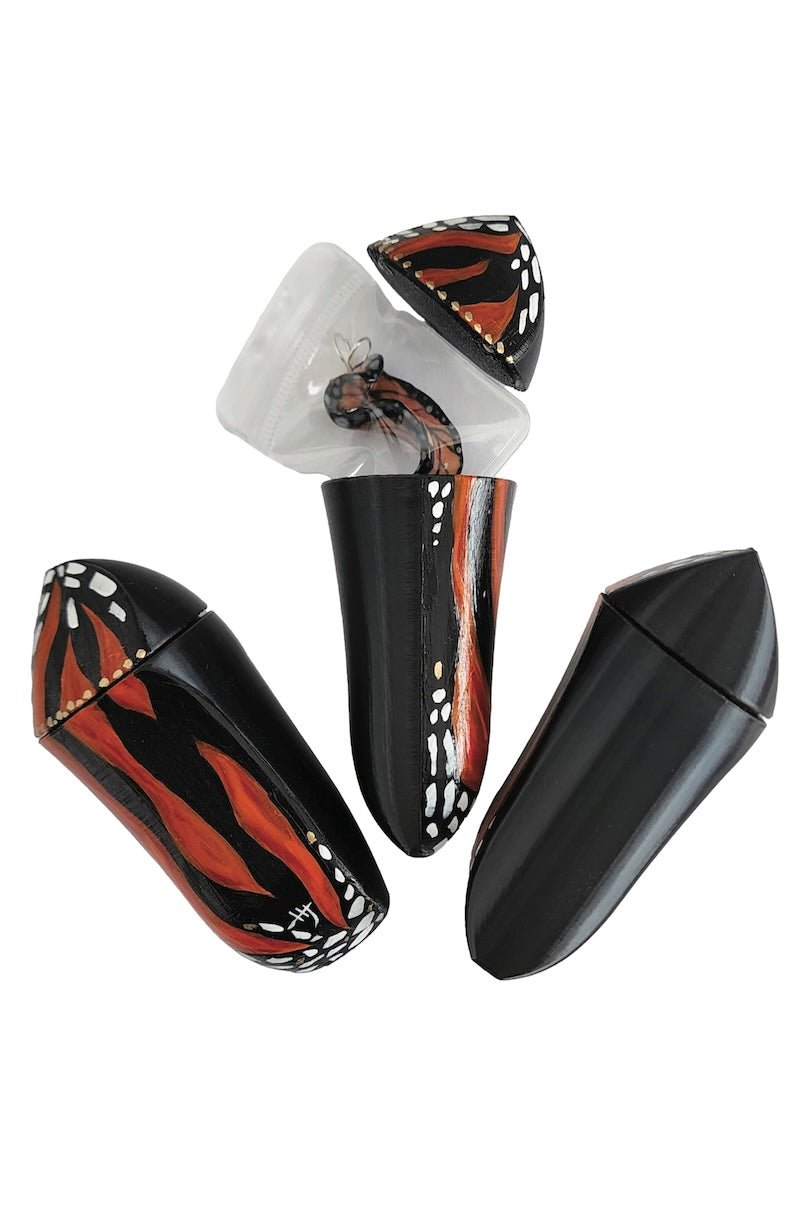 One - of - a - Kind Monarch Wings Hand - Painted Earrings - Foxy’s