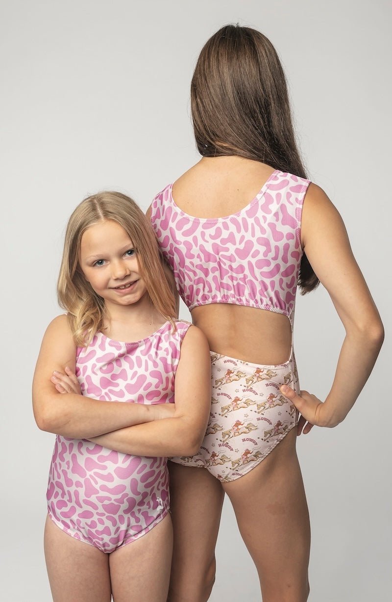 Pink Cowgirl Club Vice Versa Gymnastics Leotards (Which One Will You Choose?) - Foxy’s