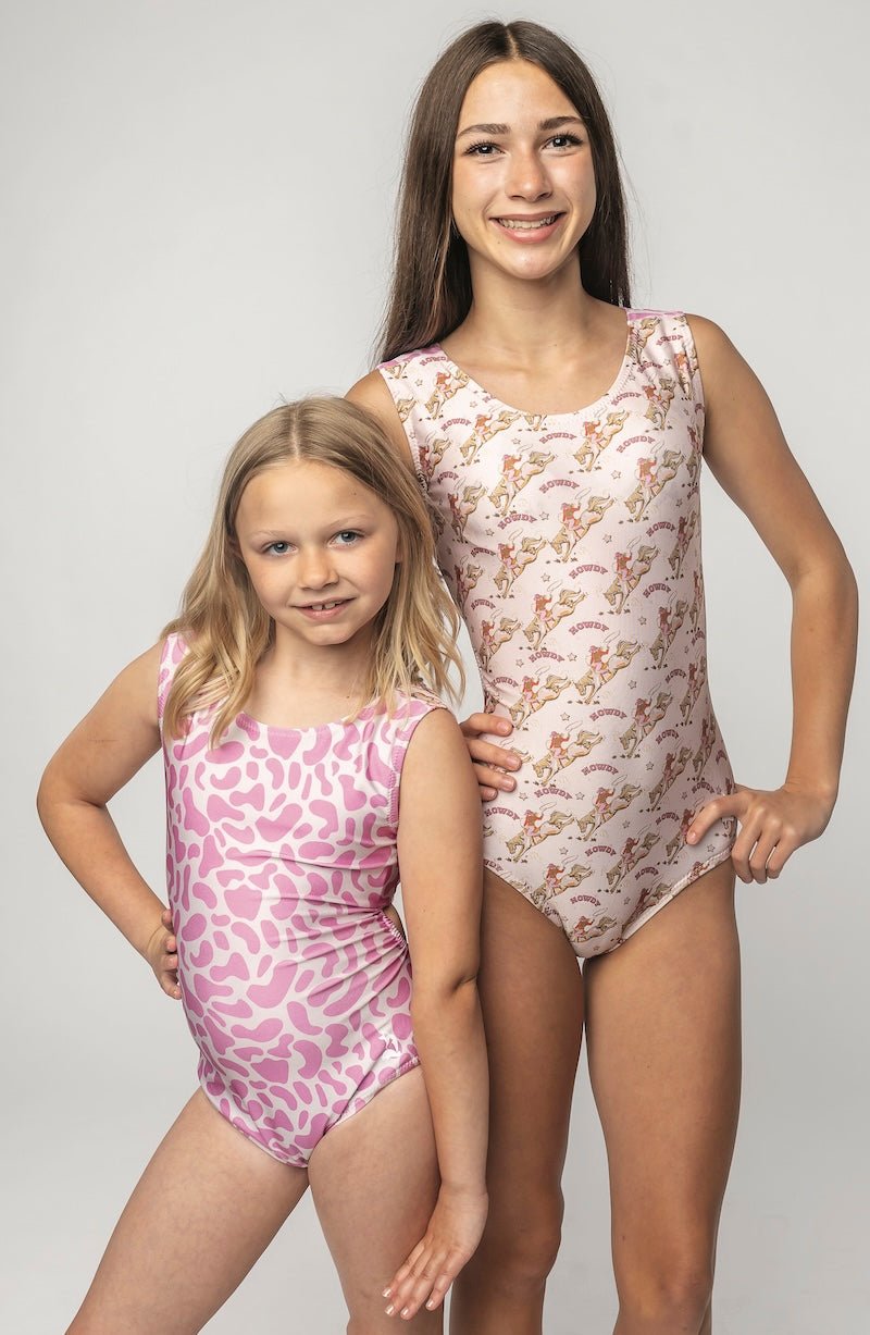 Pink Cowgirl Club Vice Versa Gymnastics Leotards (Which One Will You Choose?) - Foxy’s