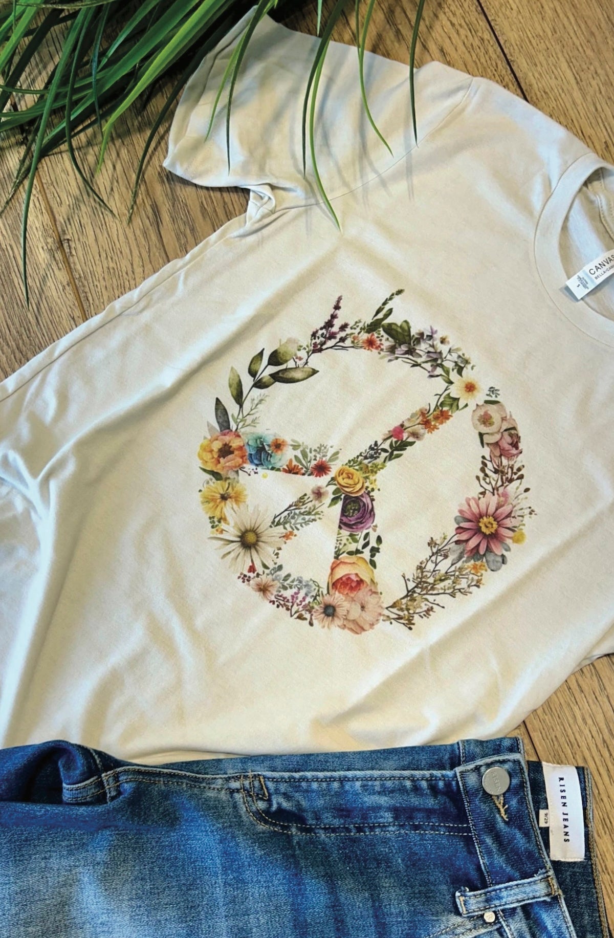 Floral Peace Graphic Tee - Foxy’s