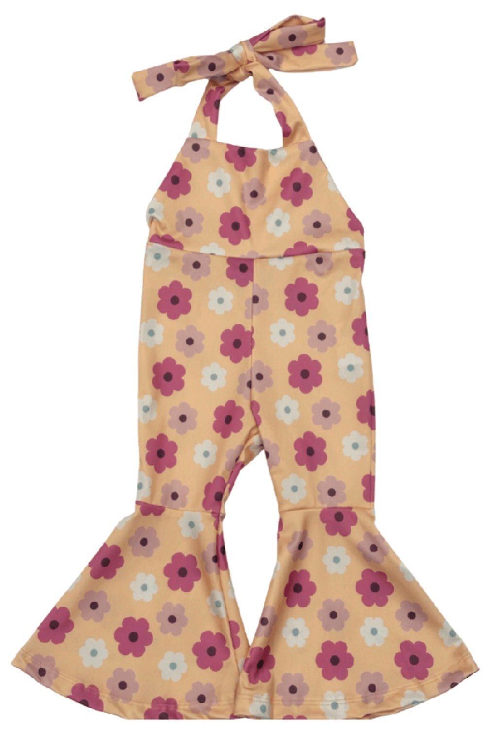 Andi Pleated Bell Bottom Jumpsuit - Daisy Chain - Foxy’s