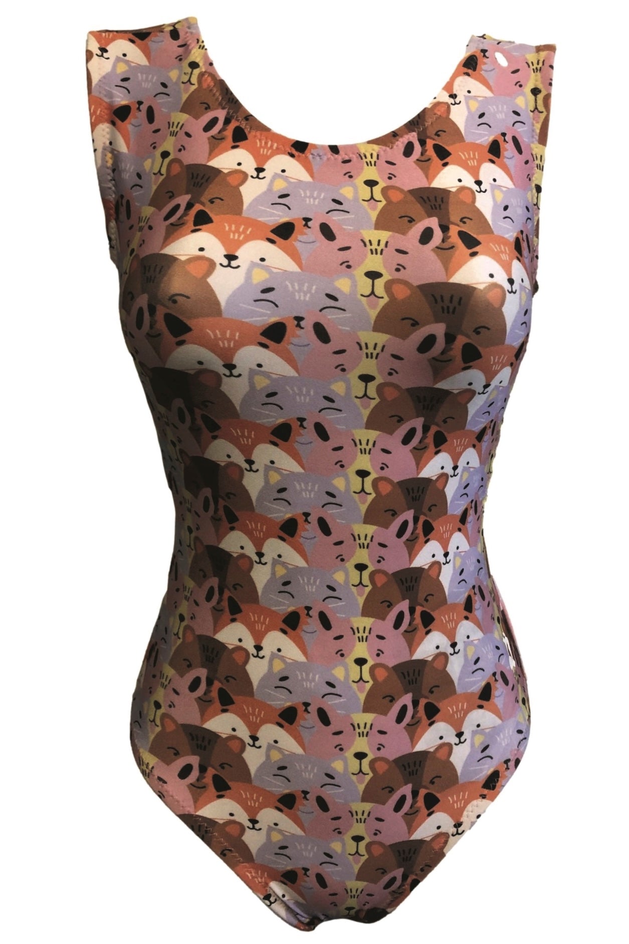 Friendship is Happiness Girls Gymnastics Leotard - Cute Animal Print | Foxy's Leos - Foxy’s