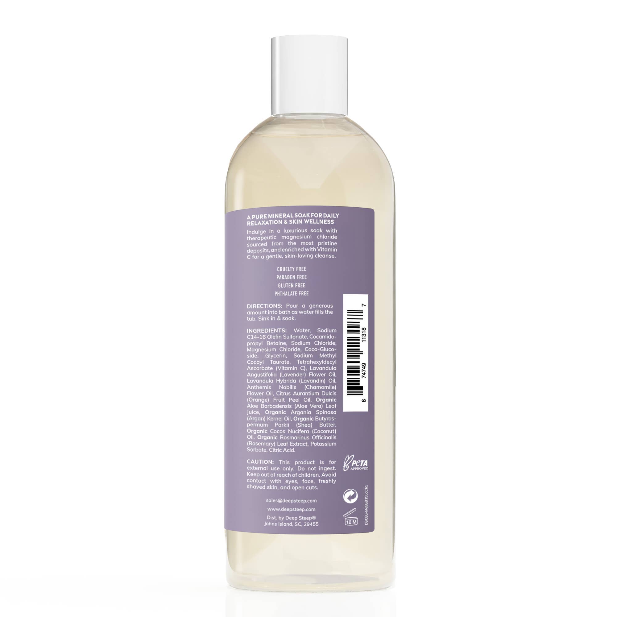 Lavender Chamomile Magnesium Bubble Bath with Vitamin C - Foxy’s