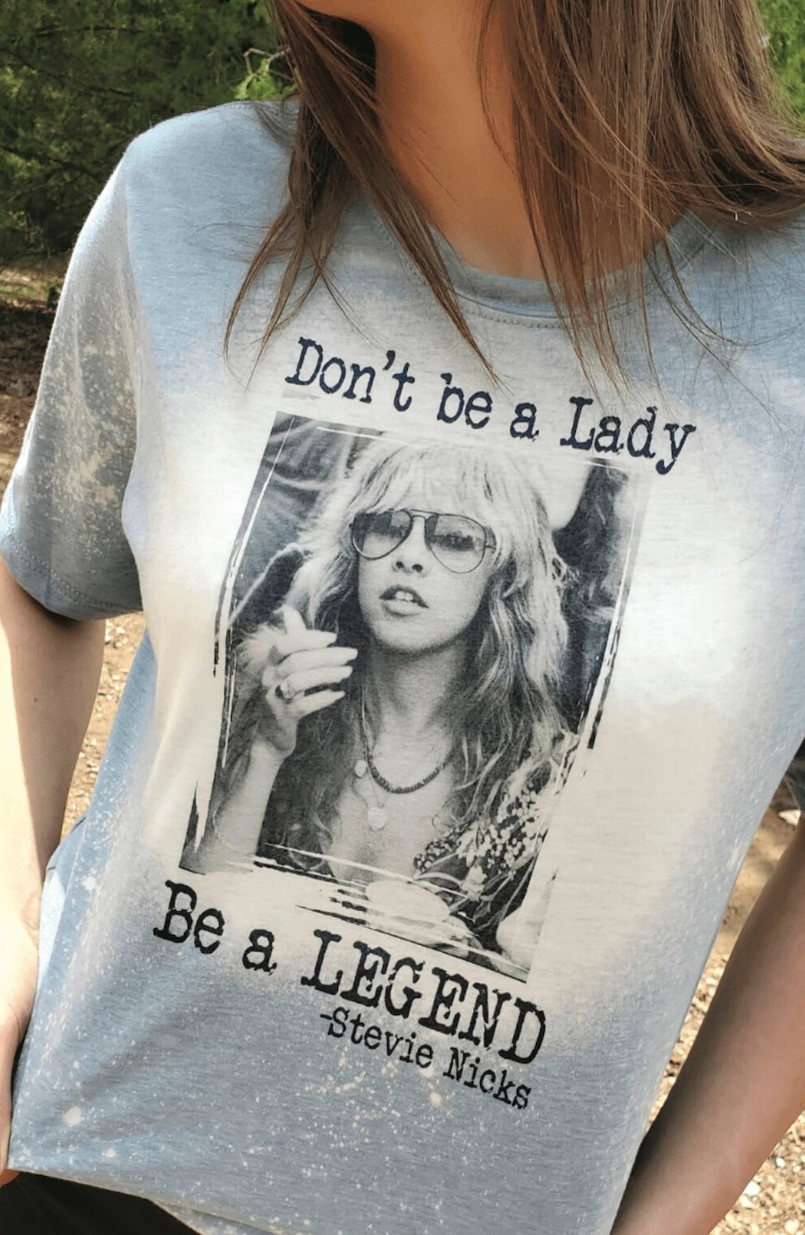 Retro Band T-Shirt Don't Be A Lady Be A Legend Graphic Tee - Foxy’s