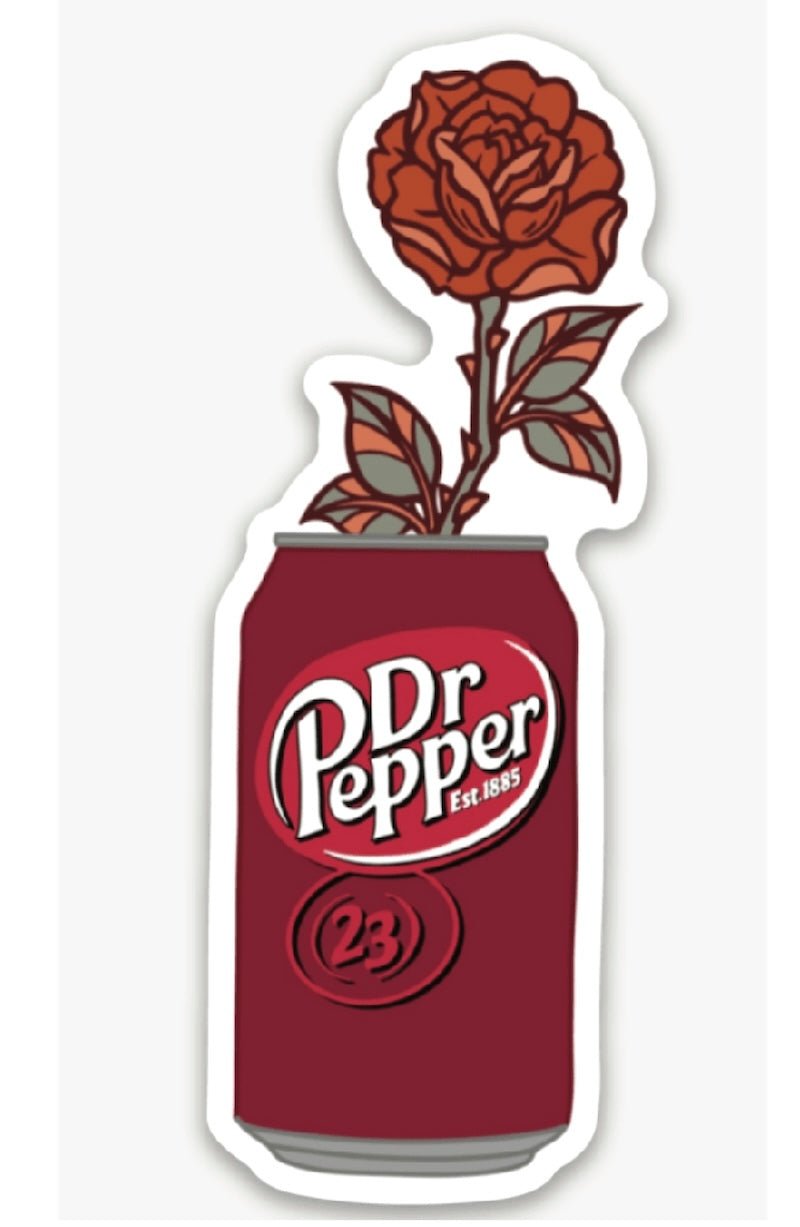 Doc Pepper Flower Sticker - Foxy’s