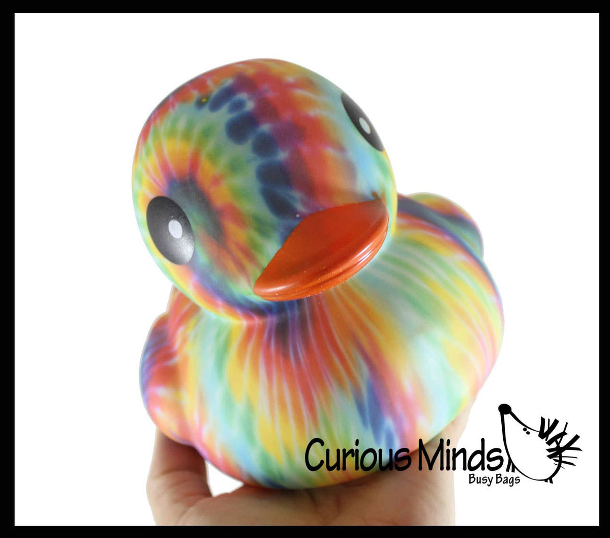 1 Jumbo Tie Dye Rubber Ducks - Rubber Duckies - Cute Novelty - Foxy’s
