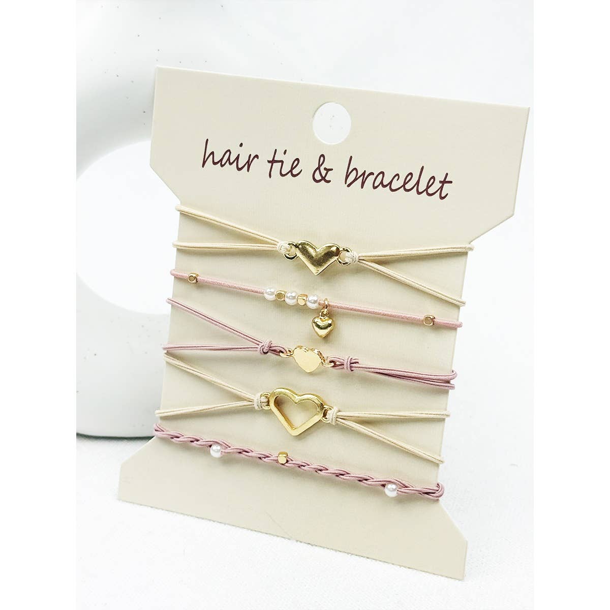 Boho Inspired Minimal Heart Hair Tie Bracelets - Foxy’s
