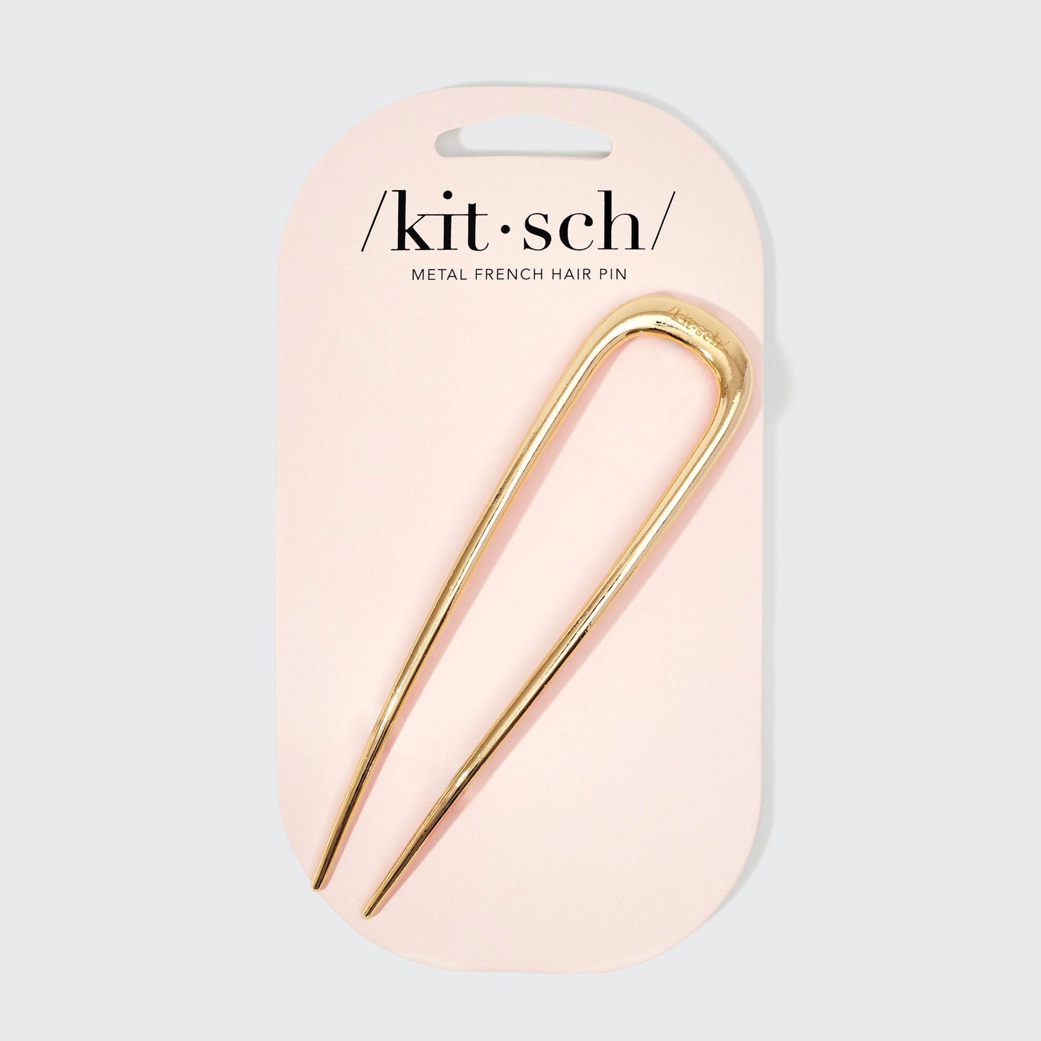 Metal French Hair Pin - Gold - Foxy’s