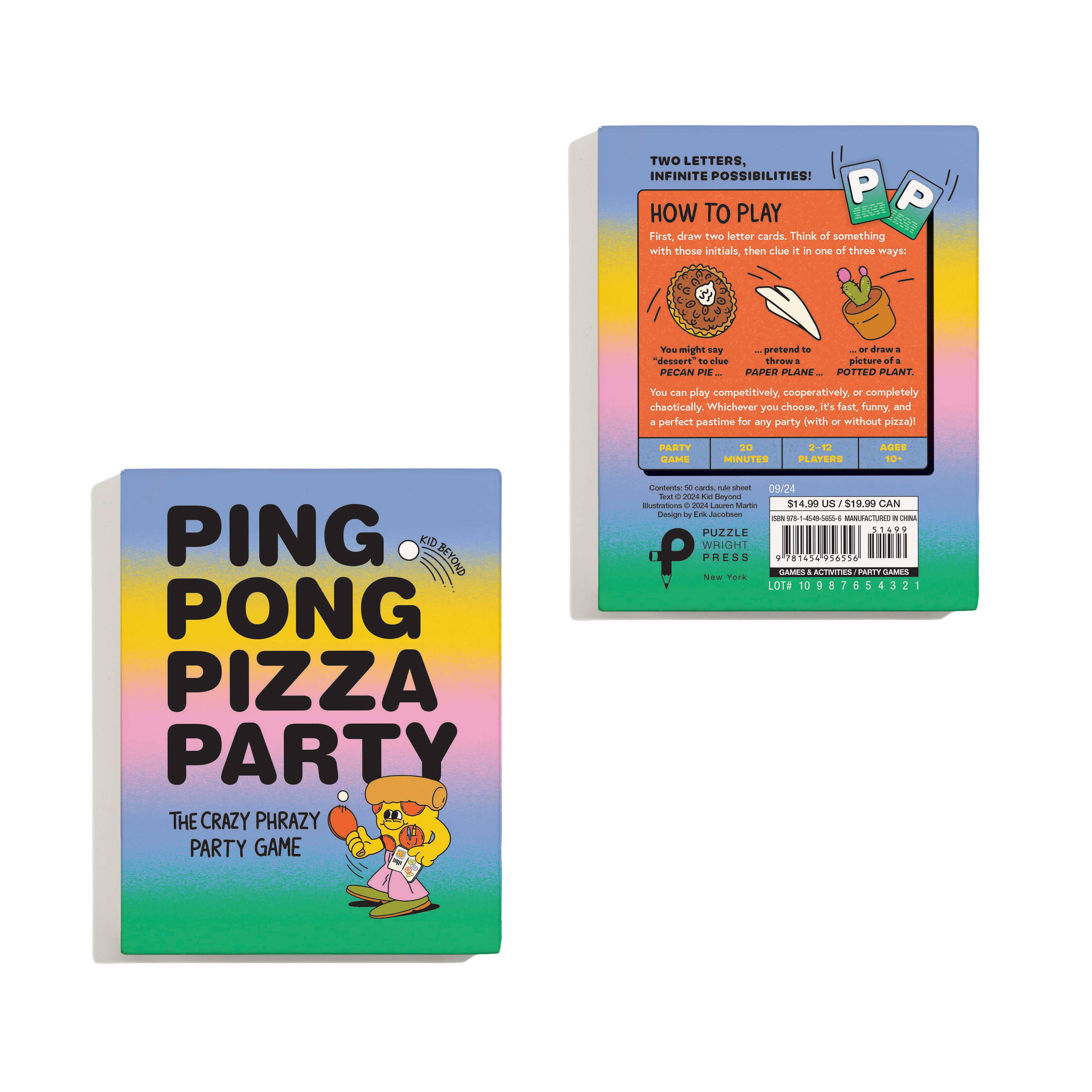 Ping Pong Pizza Party: The Crazy Phrazy Party Game