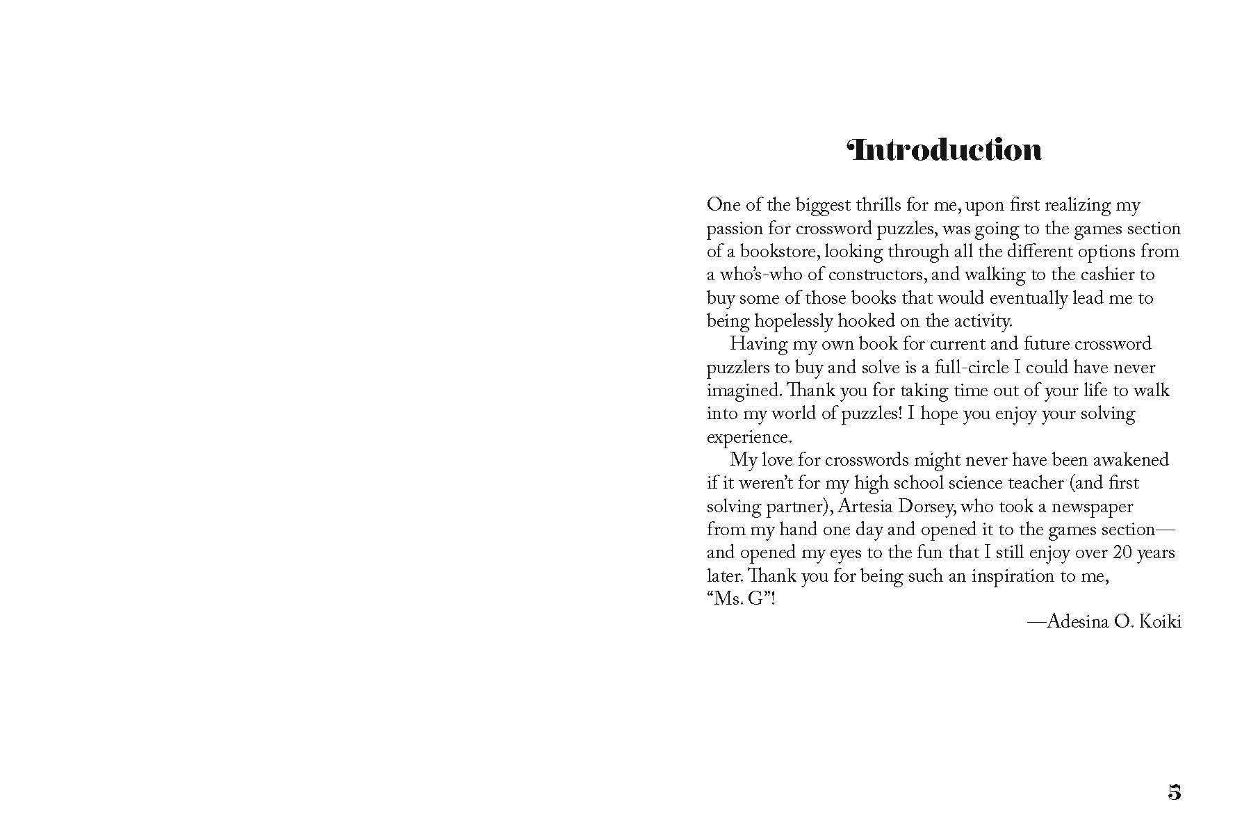 Sit & Solve Easy Mini Crosswords by Adesina O. Koiki