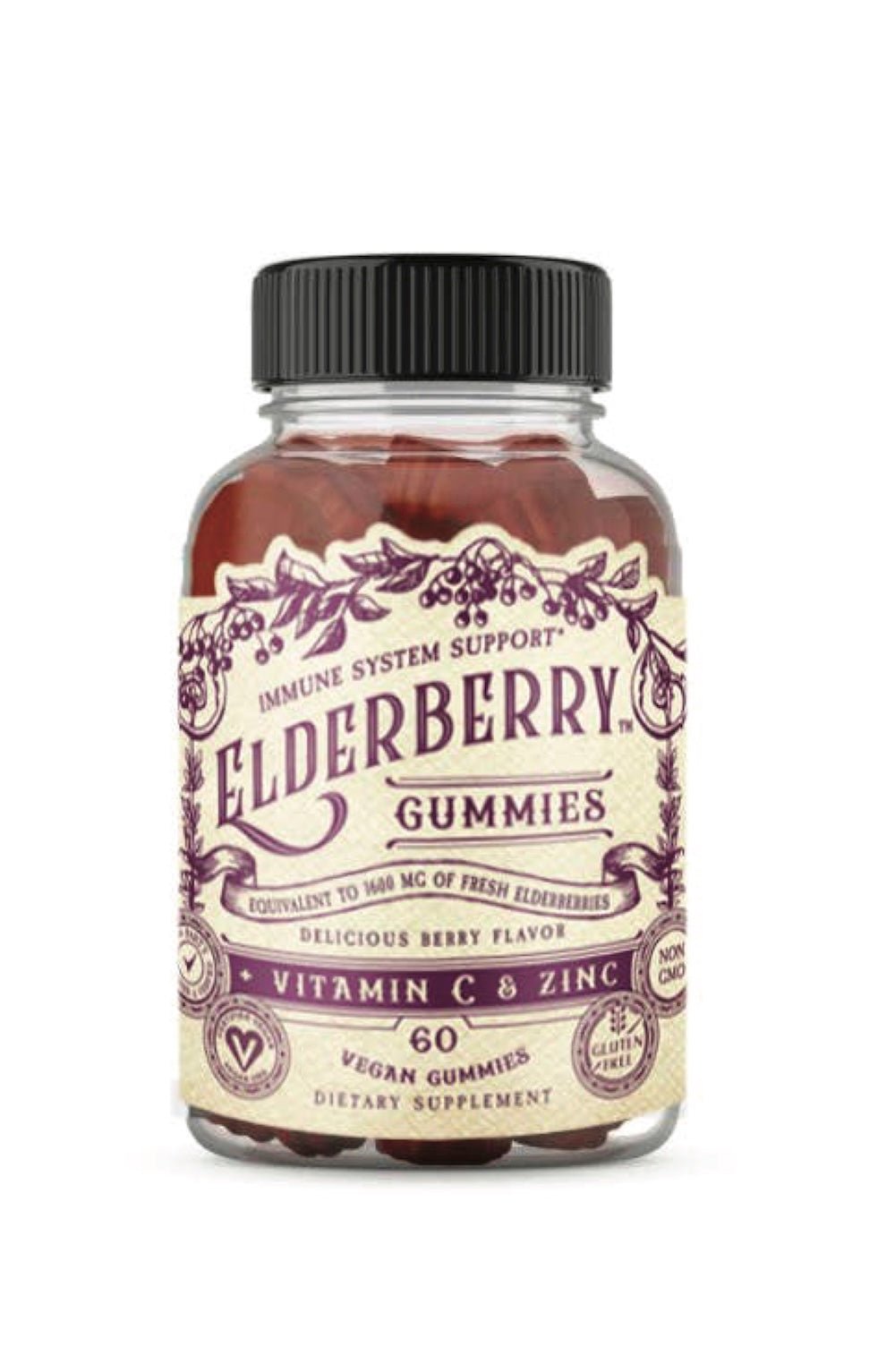 Elderberry Gummies with Vitamin C & Zinc - Foxy’s