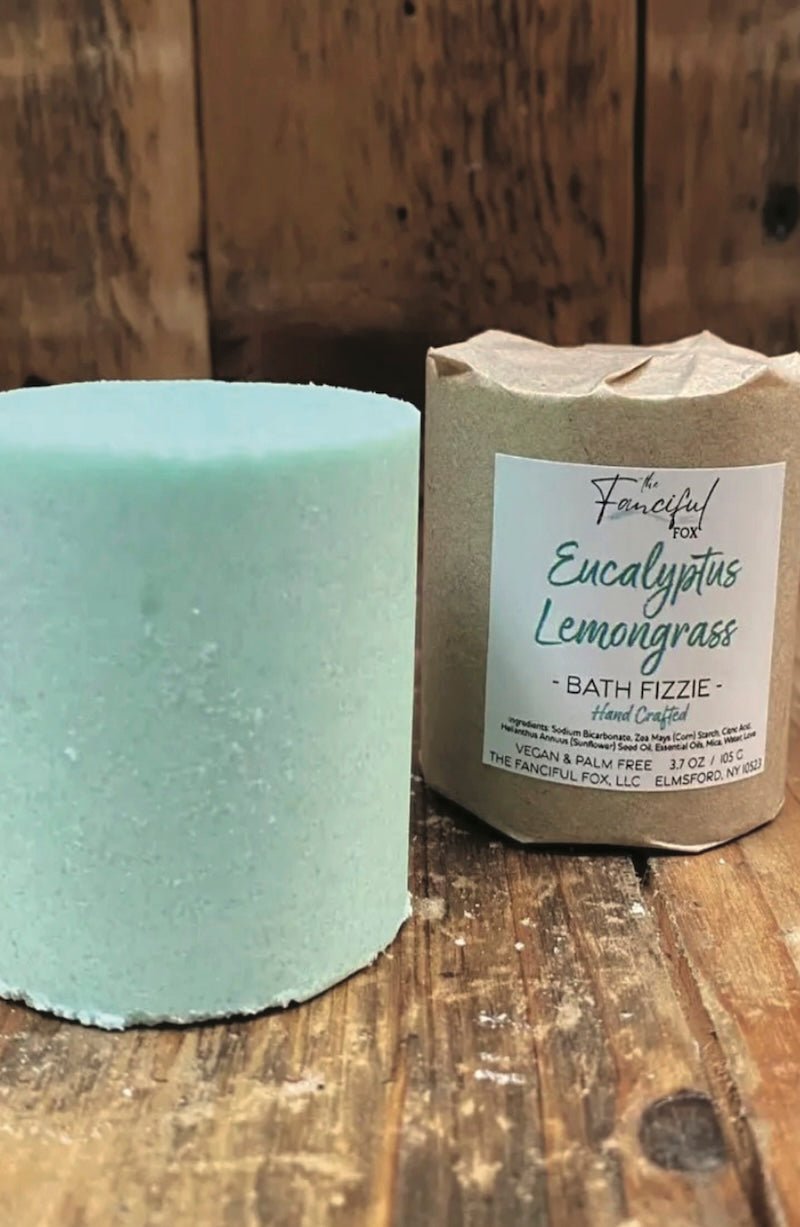 Eucalyptus Lemongrass Bath Fizzie - Invigorating Aromatherapy Bath Bomb - Foxy’s